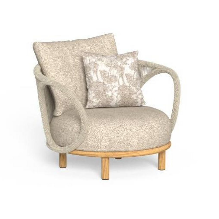 Weave Curved Outdoor Armchair | Talenti Karen | Italianfurniture.com