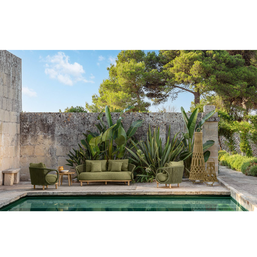 Weave Curved Outdoor Armchair | Talenti Karen | Italianfurniture.com