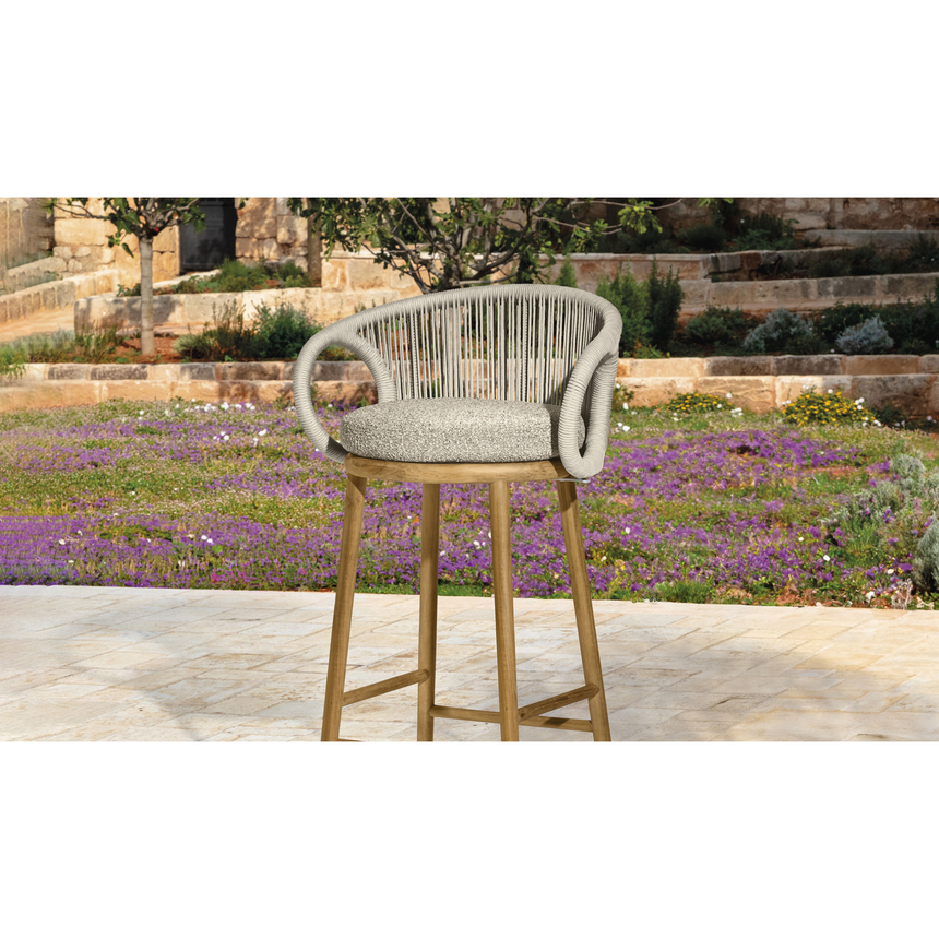 Weave Outdoor Bar Stool | Talenti Karen | Italianfurniture.com