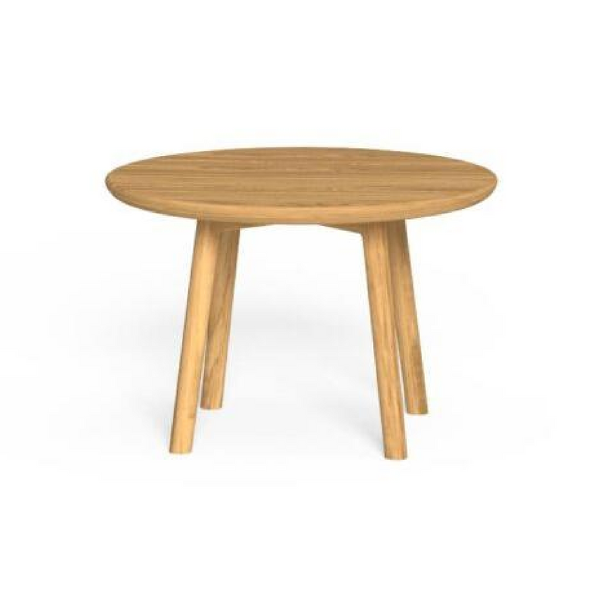 Outdoor Round Wooden Coffee Table | Talenti Karen | Italianfurrniture.com