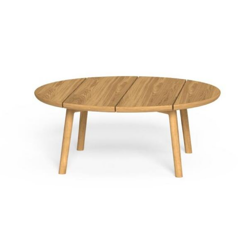 Outdoor Round Wooden Coffee Table | Talenti Karen | Italianfurrniture.com