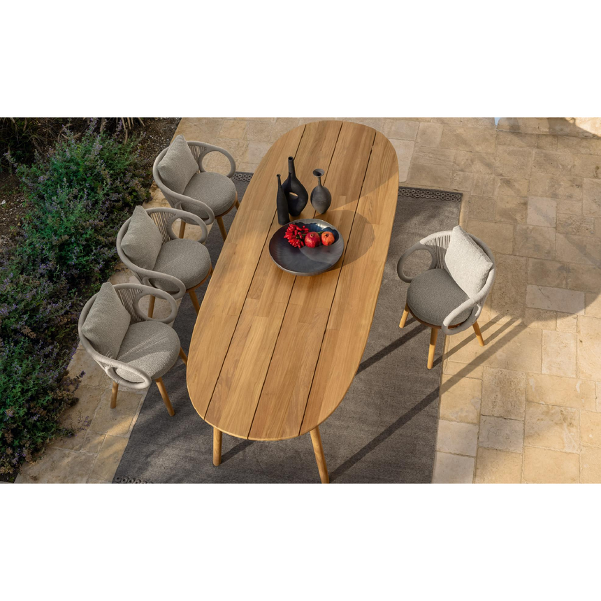 Outdoor Oblong Wooden Dining Table | Talenti Karen