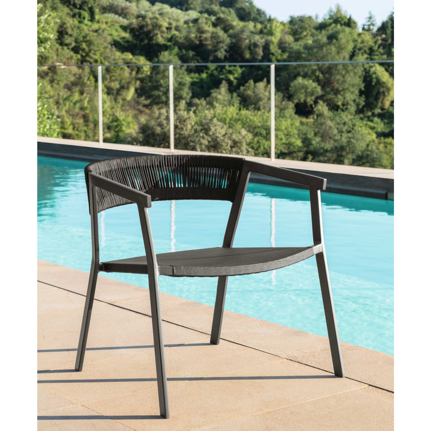 Weave Rope Outdoor Lounge Armchair | Talenti Key | Italianfurniture.com