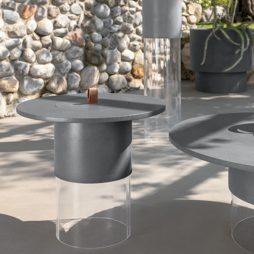 Cylindrical Cement Outdoor Planter | Talenti Kukà | Italianfurniture.com