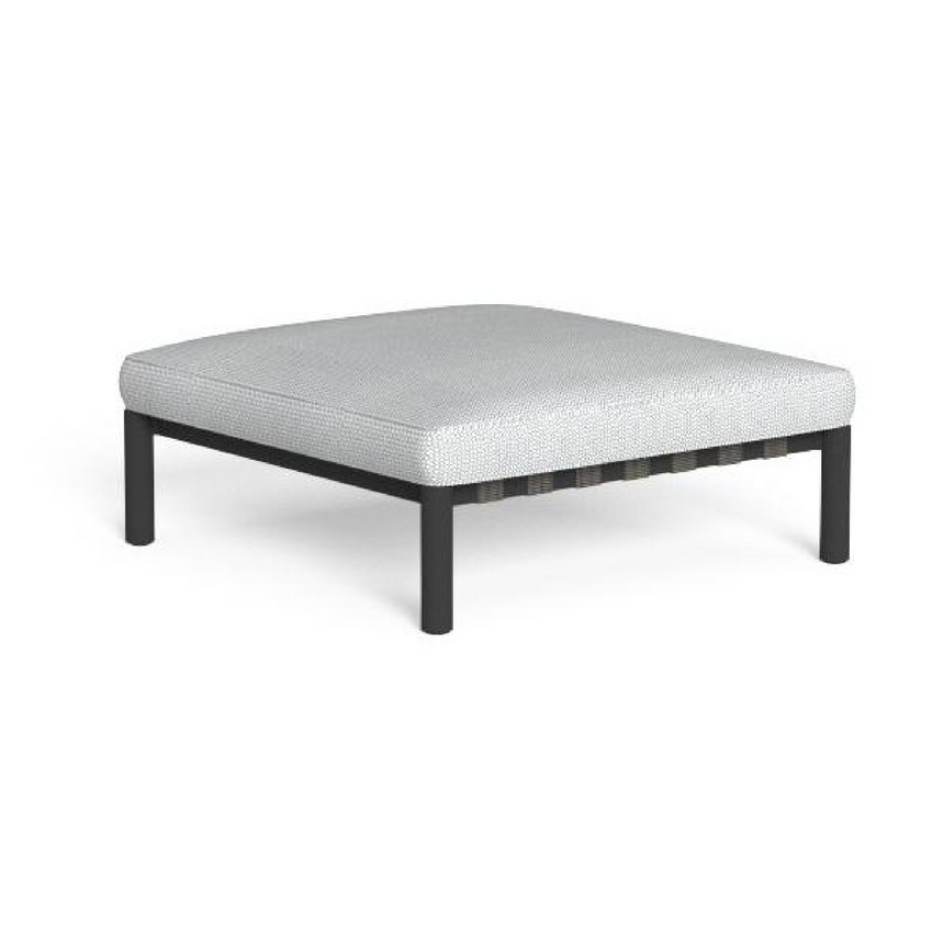 Tubular Aluminum Outdoor Ottoman | Talenti Lake | Italianfurniture.com