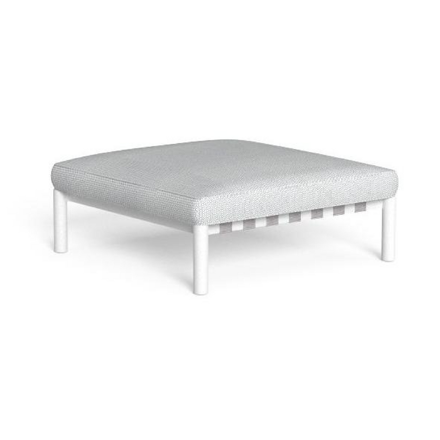 Tubular Aluminum Outdoor Ottoman | Talenti Lake | Italianfurniture.com