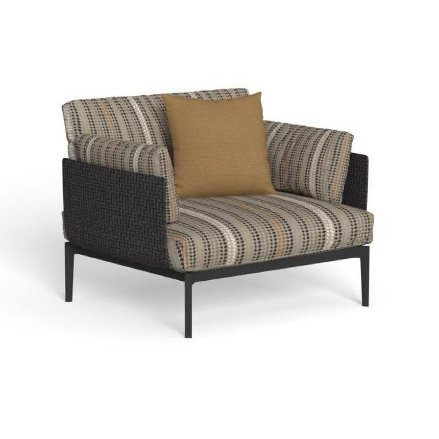 Aluminum Framed Outdoor Living Armchair | Talenti Leaf | Italianfurniture.com