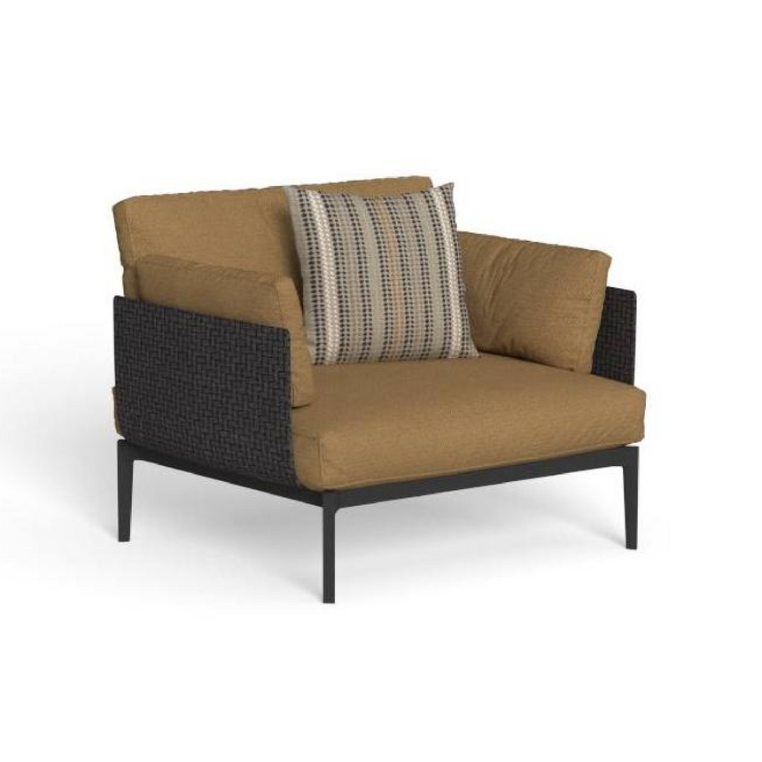 Aluminum Framed Outdoor Living Armchair | Talenti Leaf | Italianfurniture.com