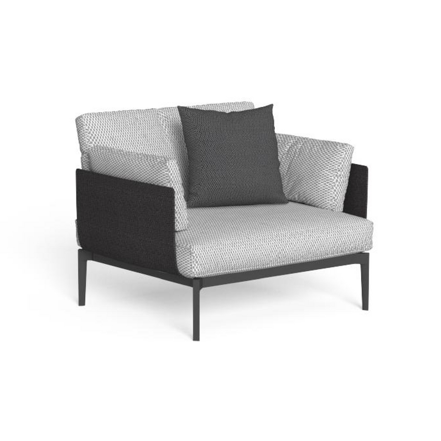 Aluminum Framed Outdoor Living Armchair | Talenti Leaf | Italianfurniture.com