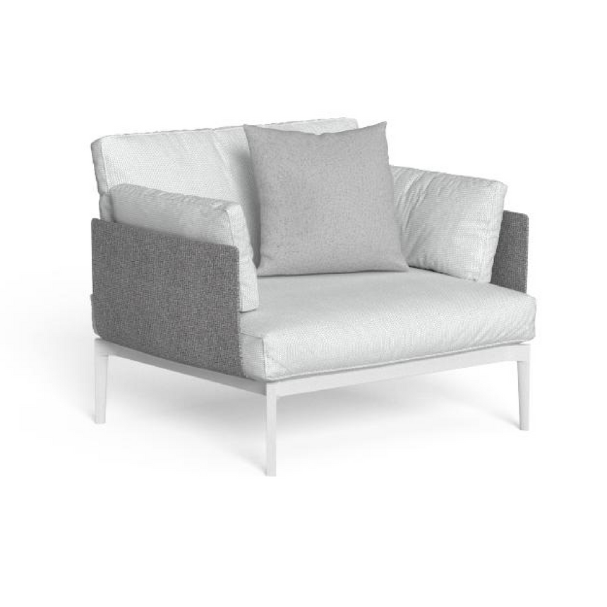 Aluminum Framed Outdoor Living Armchair | Talenti Leaf | Italianfurniture.com