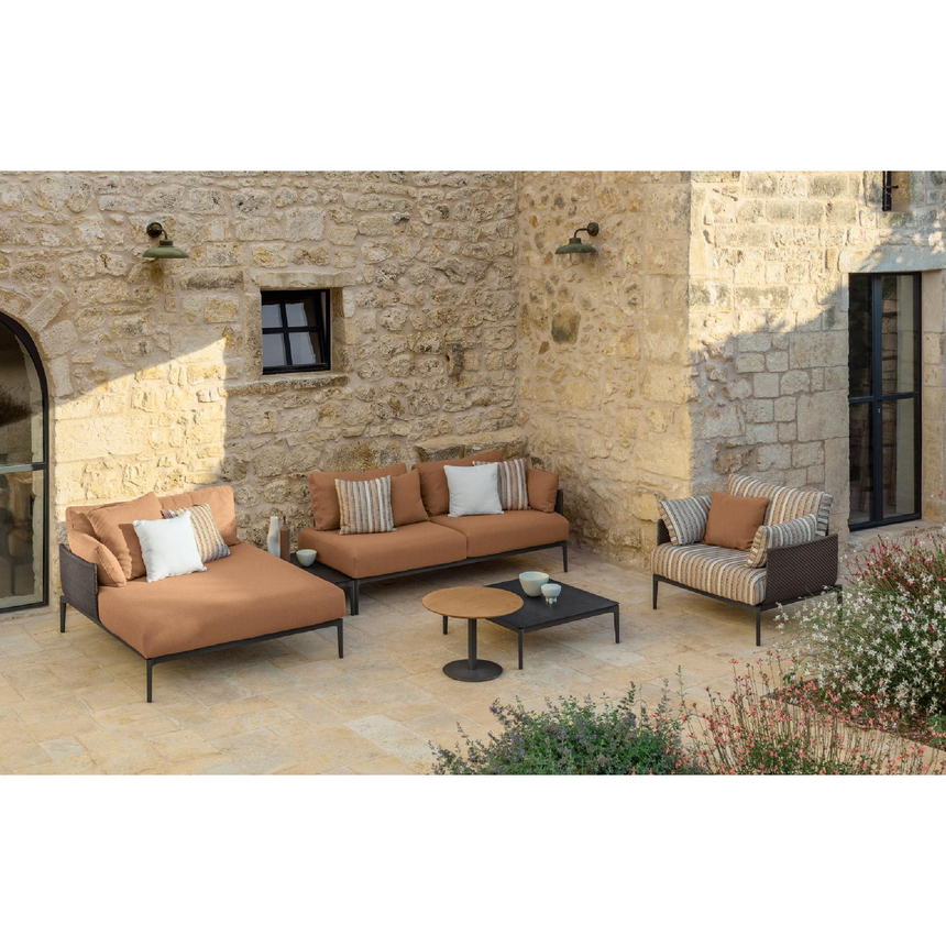 Aluminum Framed Outdoor Living Armchair | Talenti Leaf | Italianfurniture.com