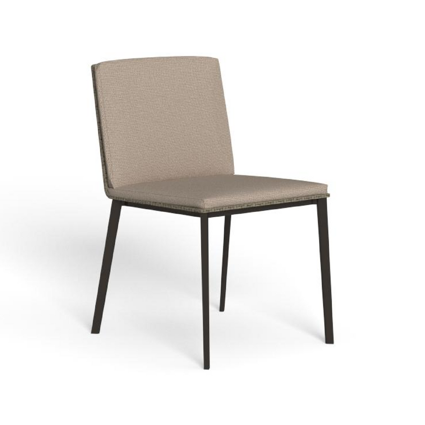 Aluminum Padded Outdoor Dining Chair | Talenti Leaf