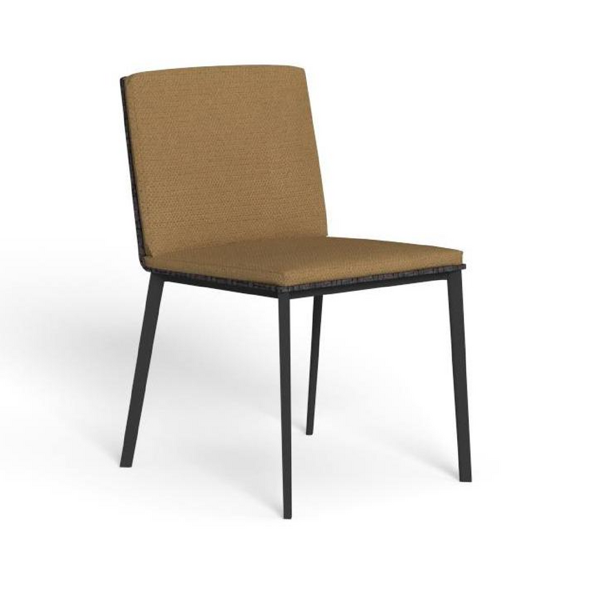 Aluminum Padded Outdoor Dining Chair | Talenti Leaf