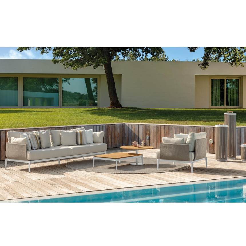 Aluminum Outdoor Coffee Table | Talenti Leaf | Italianfurniture.com