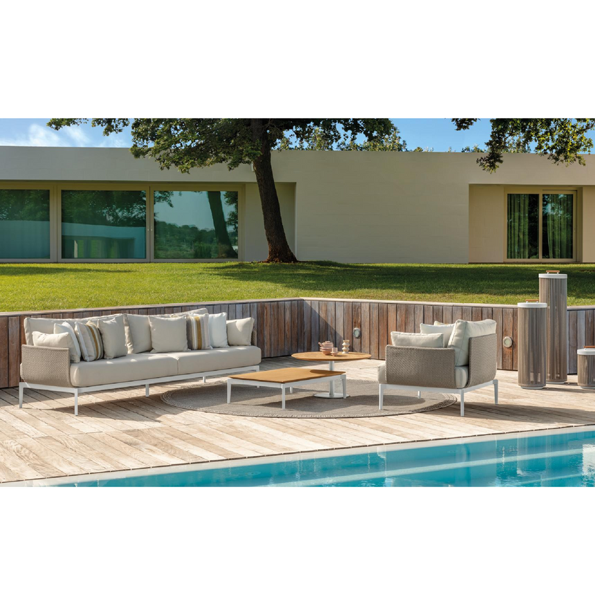 Aluminum Outdoor Coffee Table | Talenti Leaf | Italianfurniture.com