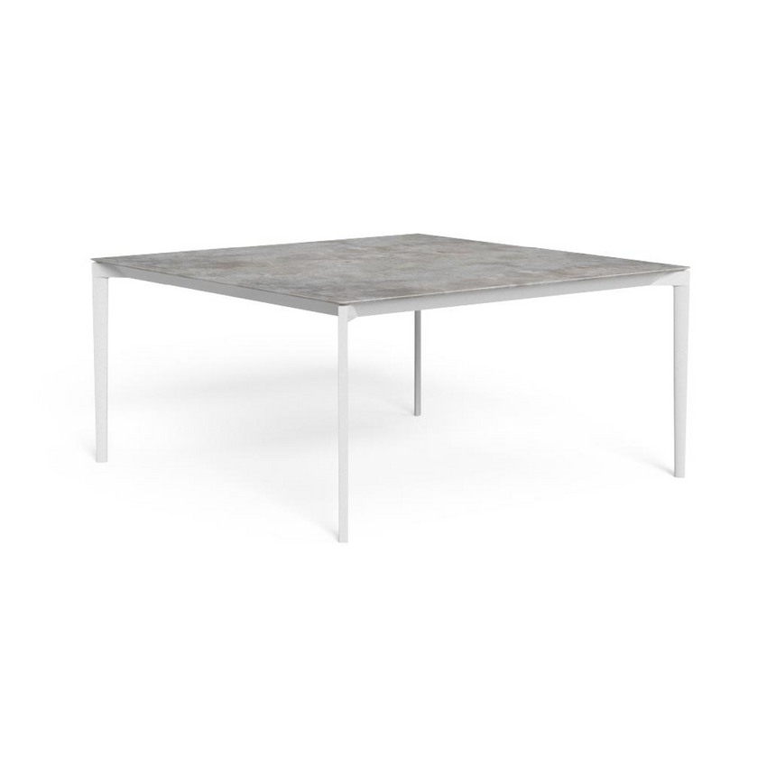 Aluminum Square Outdoor Dining Table | Talenti Leaf | Italianfurniture.com