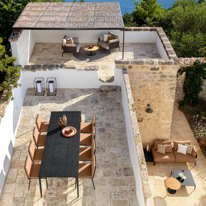 Aluminum Outdoor Extendable Table | Talenti Leaf | Italianfurniture.com