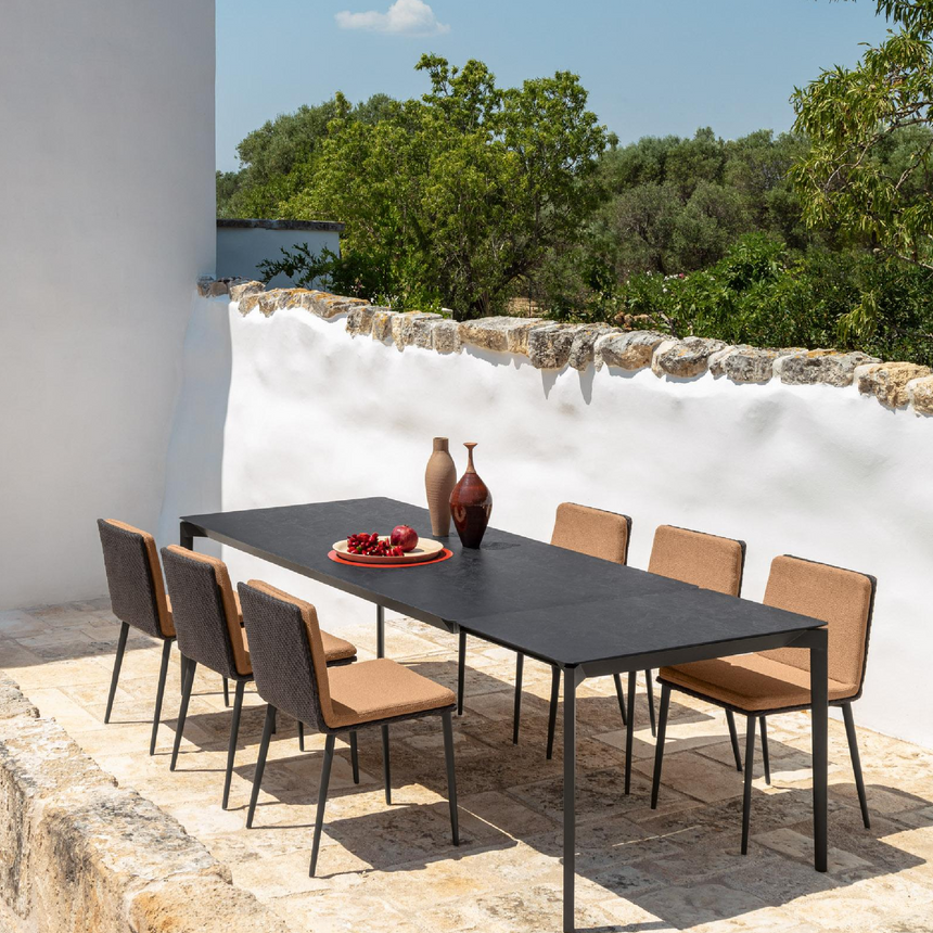 Aluminum Outdoor Extendable Table | Talenti Leaf | Italianfurniture.com