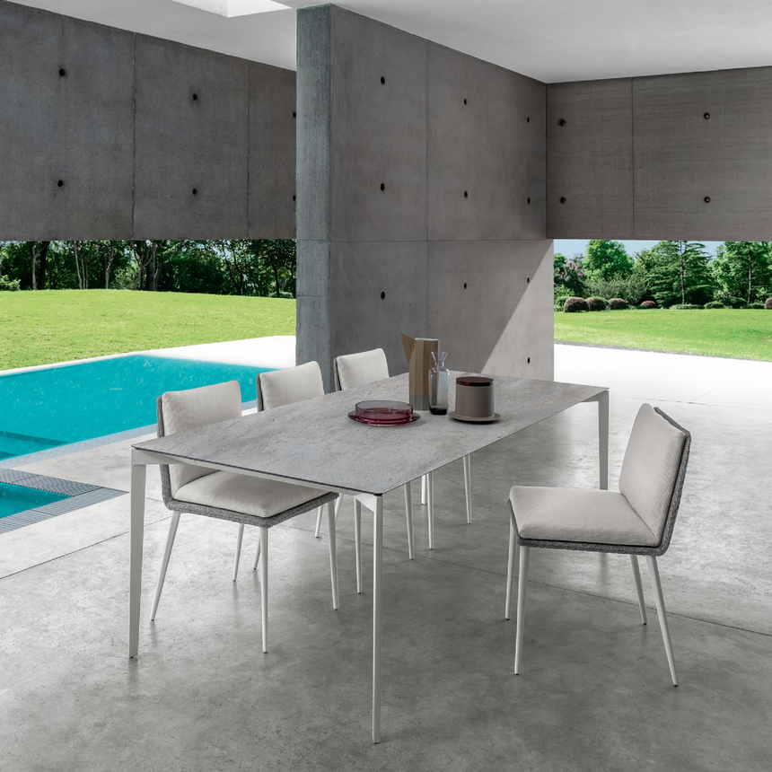 Aluminum Outdoor Extendable Table | Talenti Leaf | Italianfurniture.com