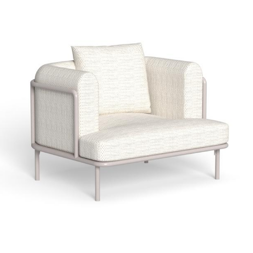 White Metal Outdoor Living Armchair | Talenti Lisa | Italianfurniture.com