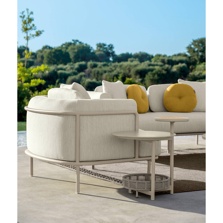 White Metal Outdoor Living Armchair | Talenti Lisa | Italianfurniture.com