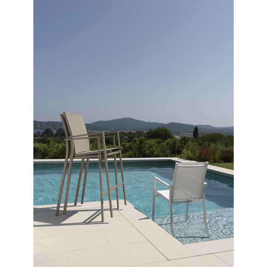 Textilene Outdoor Bar Stool | Talenti Maiorca | Italianfurniture.com