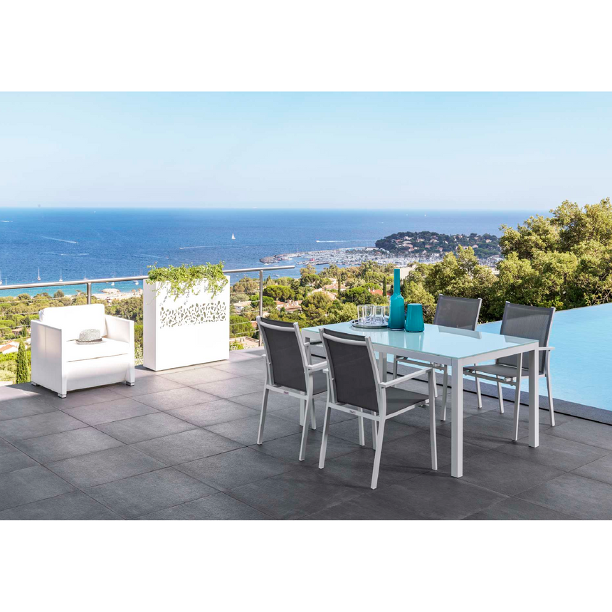 Tempered Glass Outdoor Dining Table | Talenti Maiorca | Italianfurniture.com