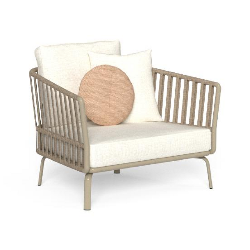 Elastic Rope Outdoor Living Armchair | Talenti Milo | Italianfurniture.com