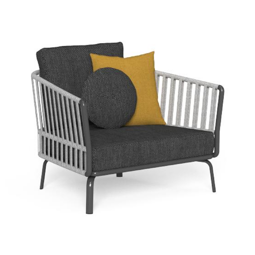 Elastic Rope Outdoor Living Armchair | Talenti Milo | Italianfurniture.com