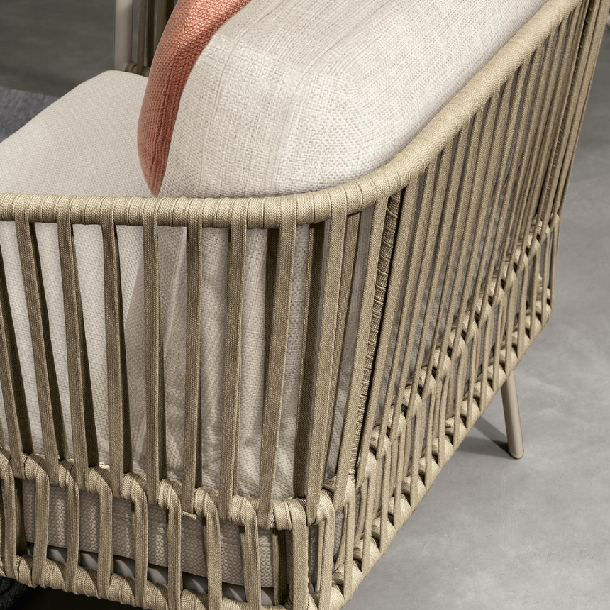 Elastic Rope Outdoor Living Armchair | Talenti Milo | Italianfurniture.com