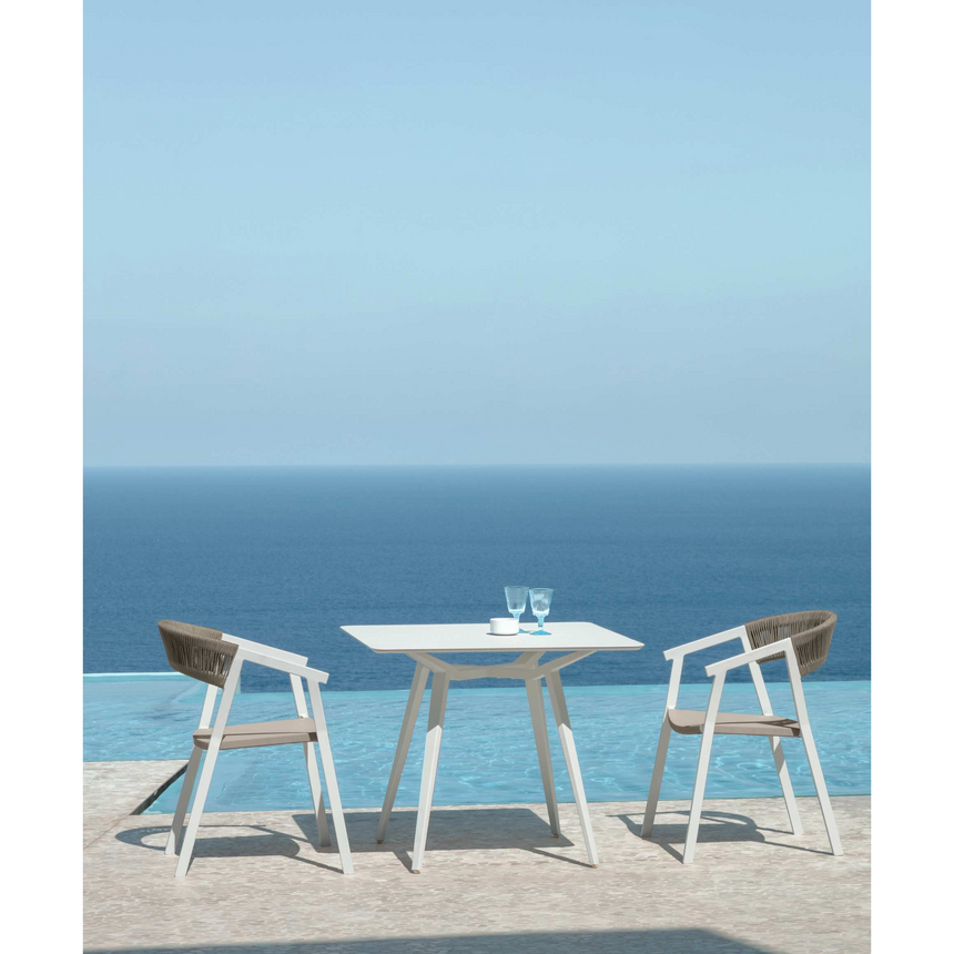Outdoor Aluminum Modern Dining Table | Talenti Milo | Italianfurniture.com