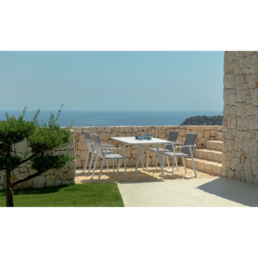 Outdoor Aluminum Modern Dining Table | Talenti Milo | Italianfurniture.com