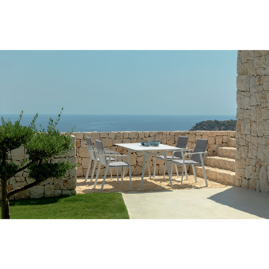 Outdoor Aluminum Frame Dining Table | Talenti Milo | Italianfurniture.com