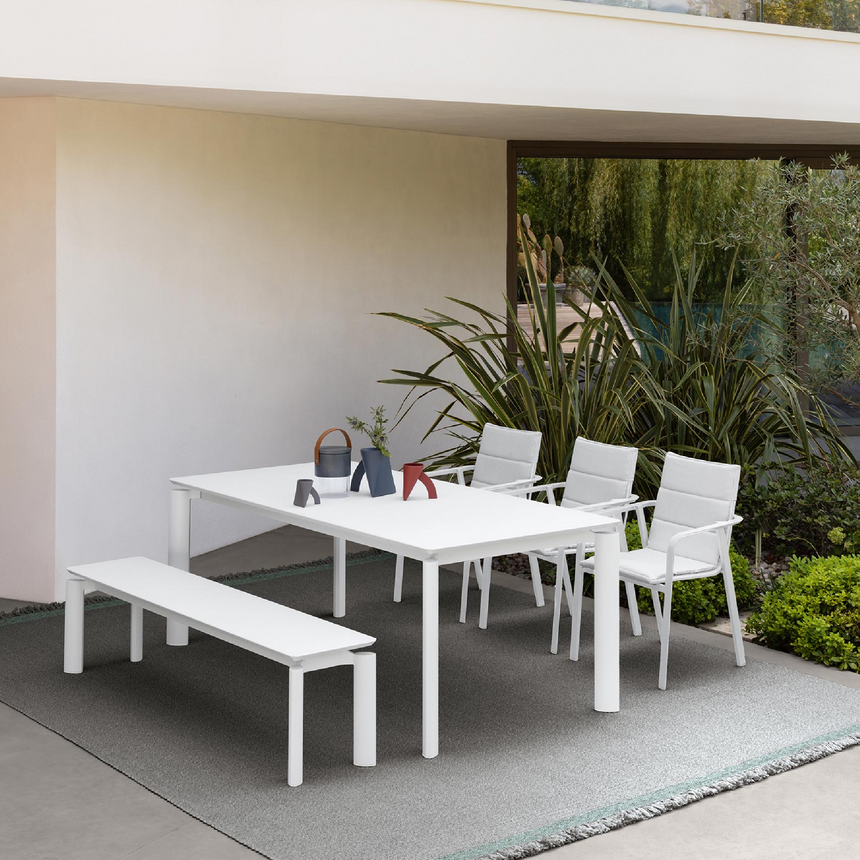Outdoor Aluminum Frame Dining Table | Talenti Milo | Italianfurniture.com