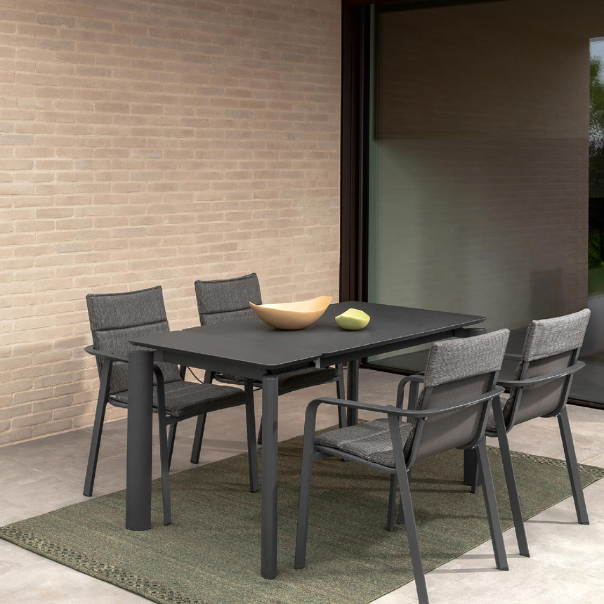 Outdoor Aluminum Frame Dining Table | Talenti Milo | Italianfurniture.com