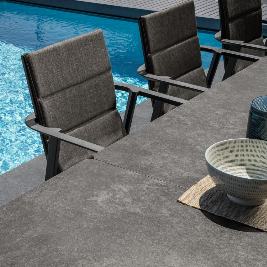 Outdoor Aluminum Frame Dining Table | Talenti Milo | Italianfurniture.com