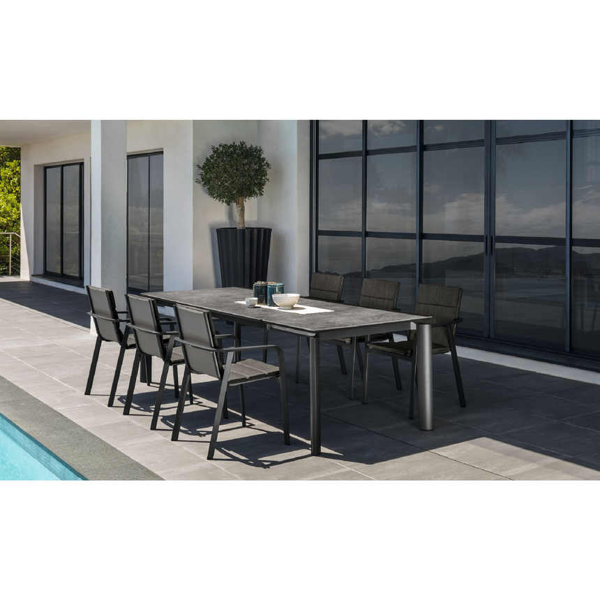 Outdoor Aluminum Frame Dining Table | Talenti Milo