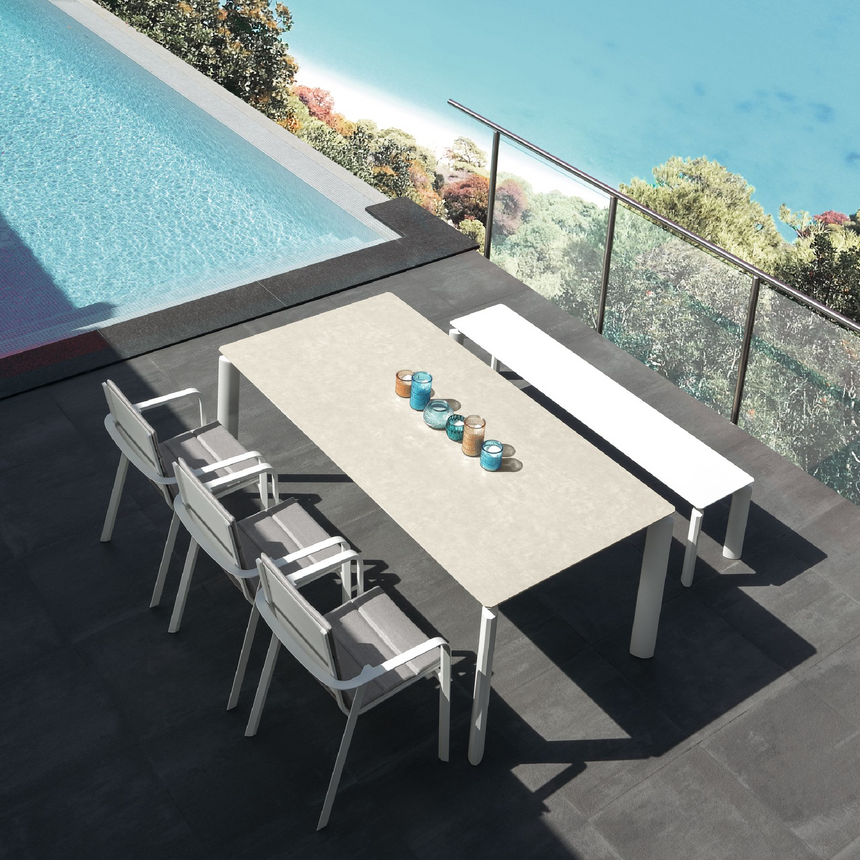 Outdoor Ceramic Top Dining Table | Talenti Milo | Italianfurniture.com