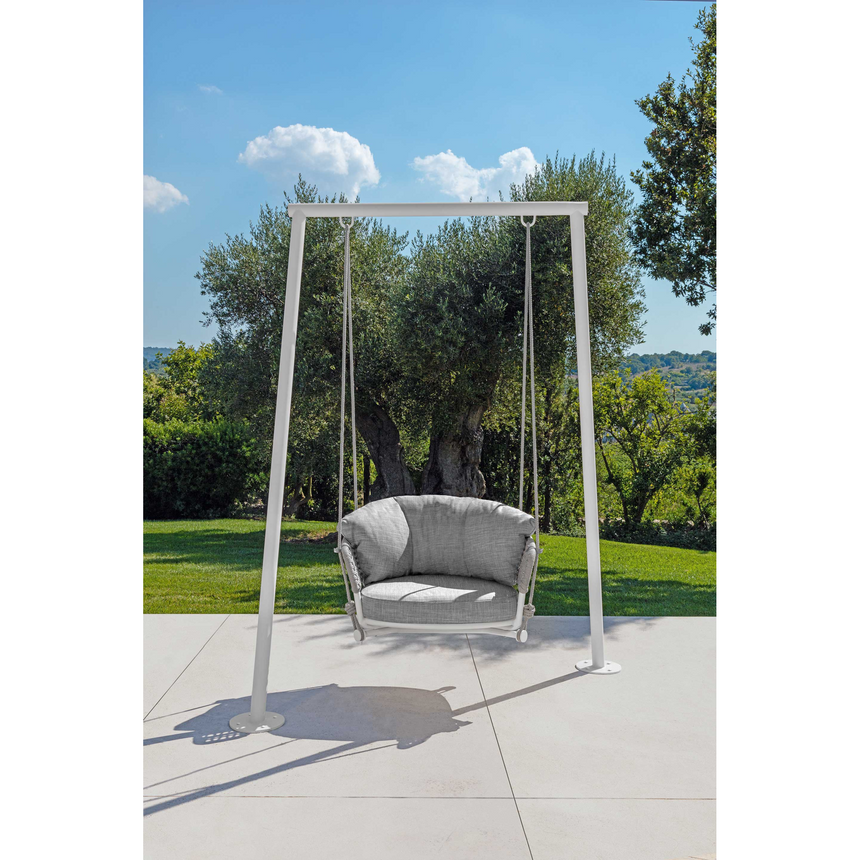 Curved Outdoor Cushioned Swing Chair | Talenti Moon | Italianfurniture.com