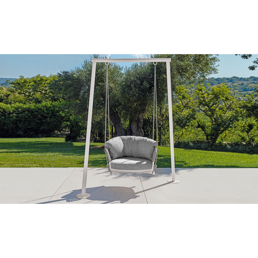 Curved Outdoor Cushioned Swing Chair | Talenti Moon | Italianfurniture.com