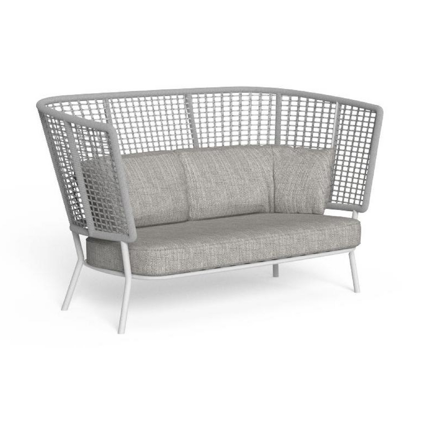 Curved Outdoor Rope Loveseat | Talenti Moon | Italianfurniture.com
