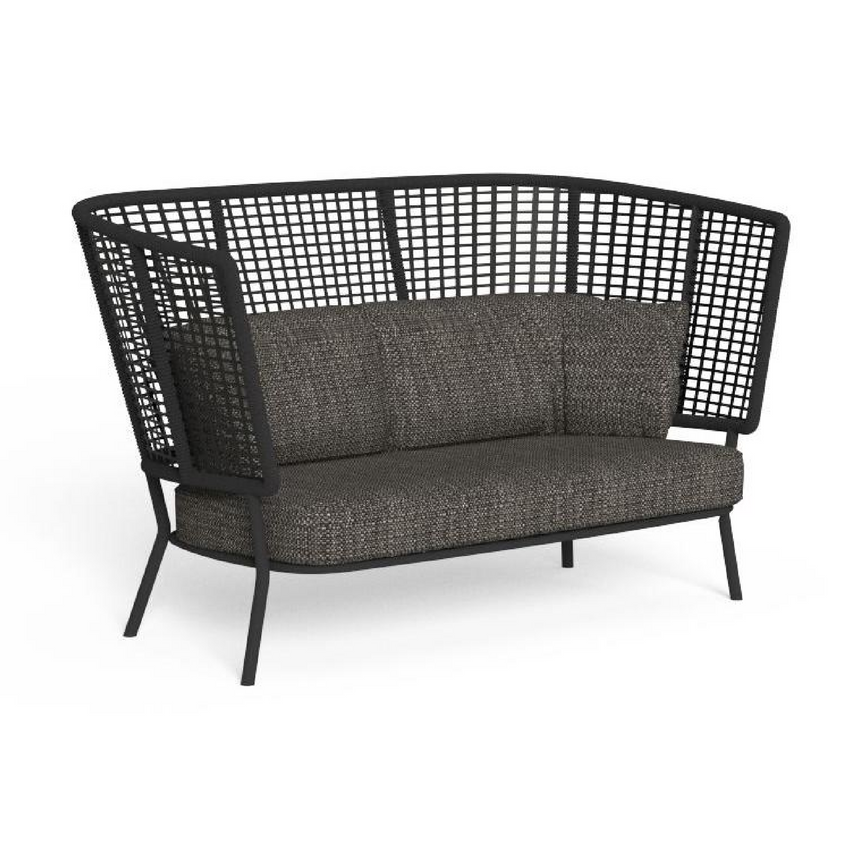 Curved Outdoor Rope Loveseat | Talenti Moon | Italianfurniture.com