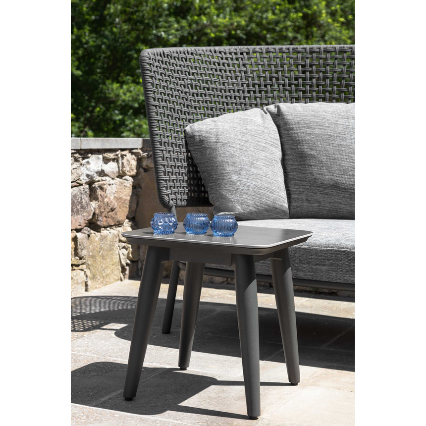 Curved Outdoor Rope Loveseat | Talenti Moon | Italianfurniture.com