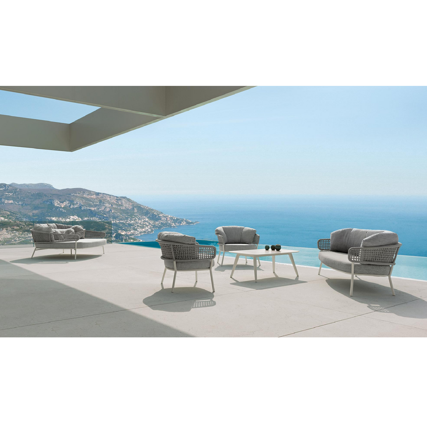 Curved Outdoor Rope Lounge Chair | Talenti Moon | Italianfurniture.com