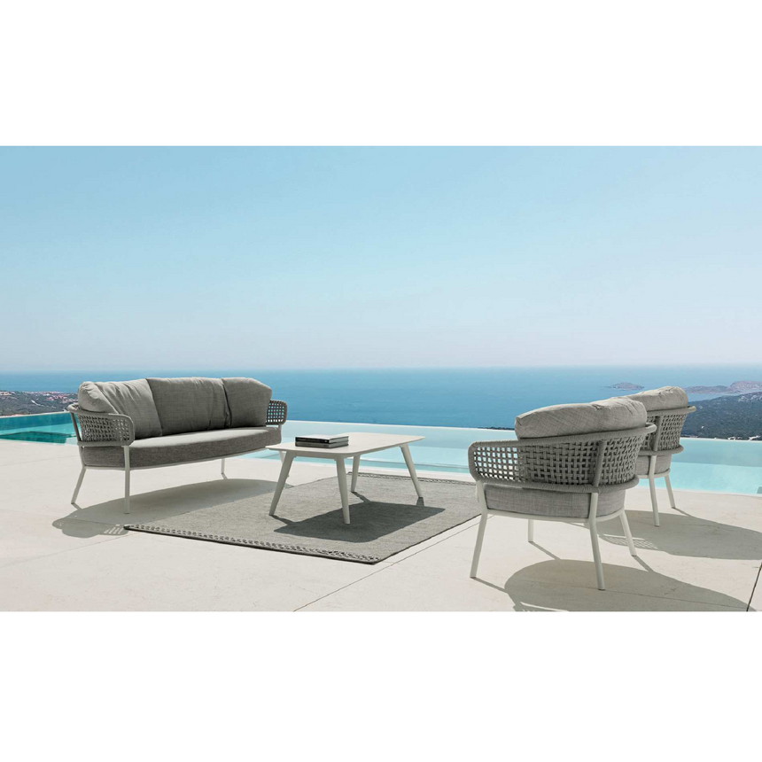 Curved Outdoor Rope Lounge Chair | Talenti Moon | Italianfurniture.com