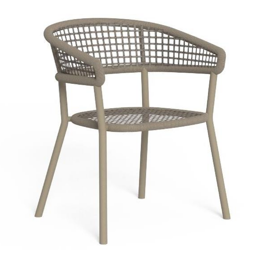 Curved Rope Outdoor Dining Chair | Talenti Moon | Italianfurniture.com