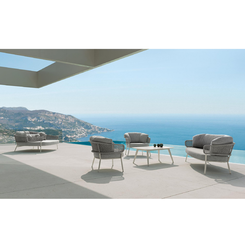 Curved Rope Outdoor Dining Chair | Talenti Moon | Italianfurniture.com