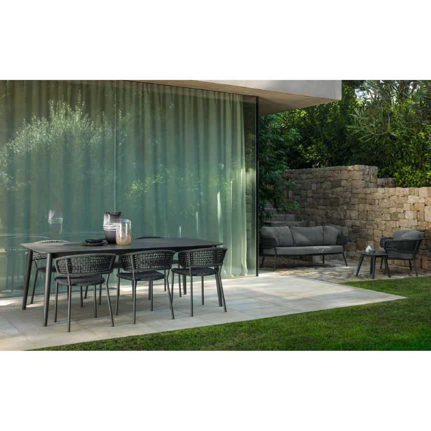 Curved Rope Outdoor Dining Chair | Talenti Moon | Italianfurniture.com