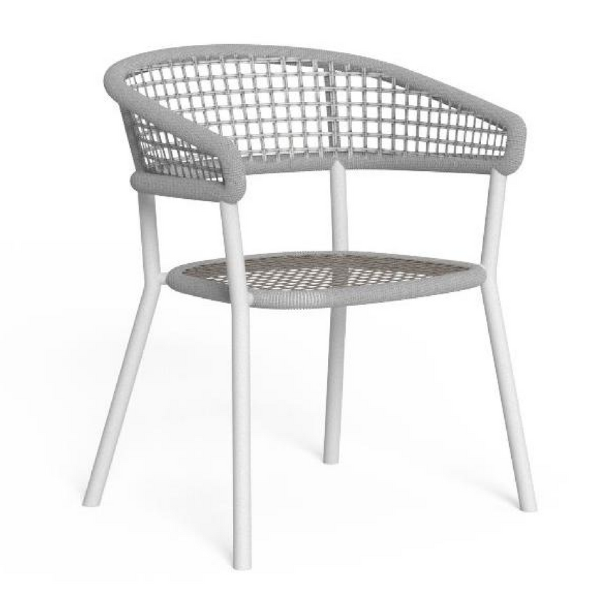 Curved Rope Outdoor Dining Chair | Talenti Moon | Italianfurniture.com