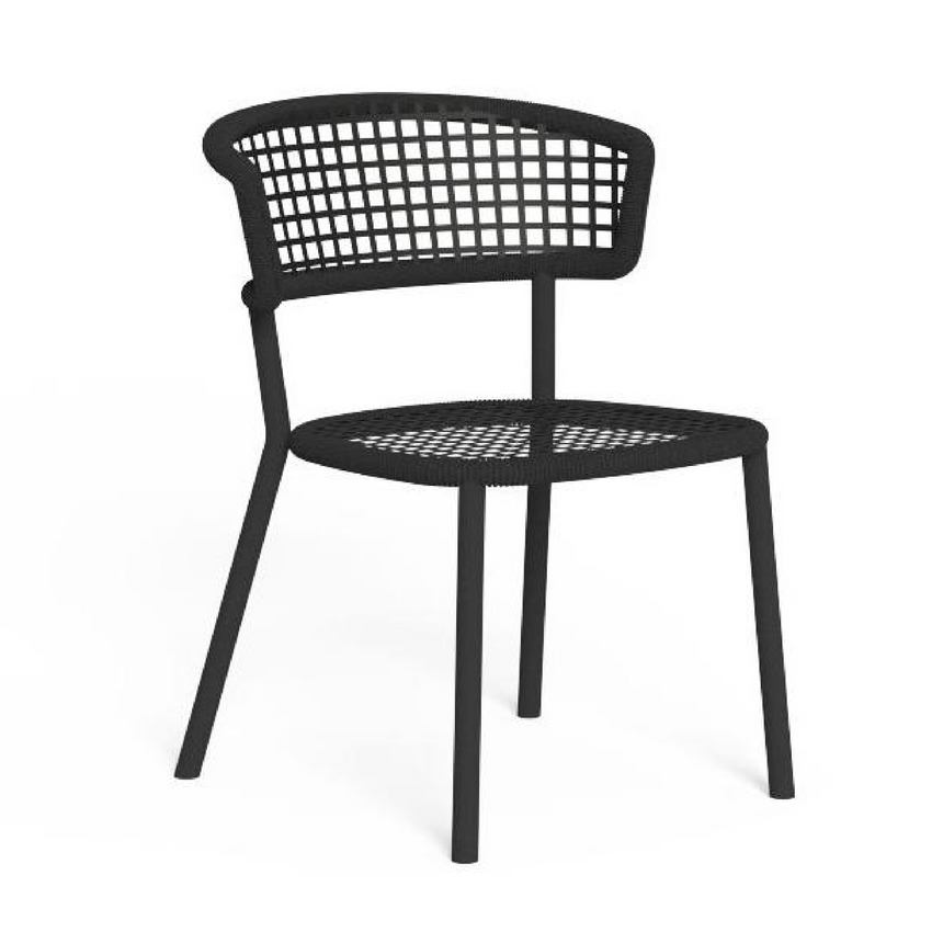 Curved Rope Outdoor Dining Chair | Talenti Moon | Italianfurniture.com
